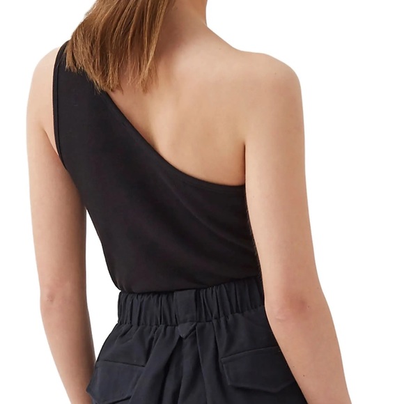 One-Shoulder Ribbed Bodysuit - Picture 3 of 7